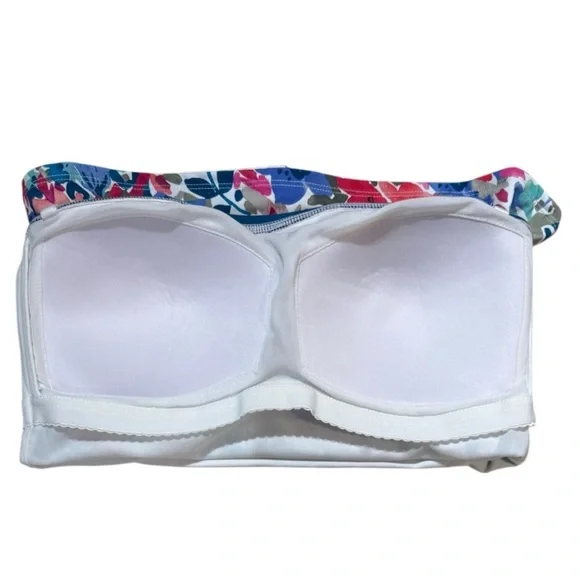 Tommy Bahama Watercolor Floral Bandeau Tankini Top - Picture 9 of 10